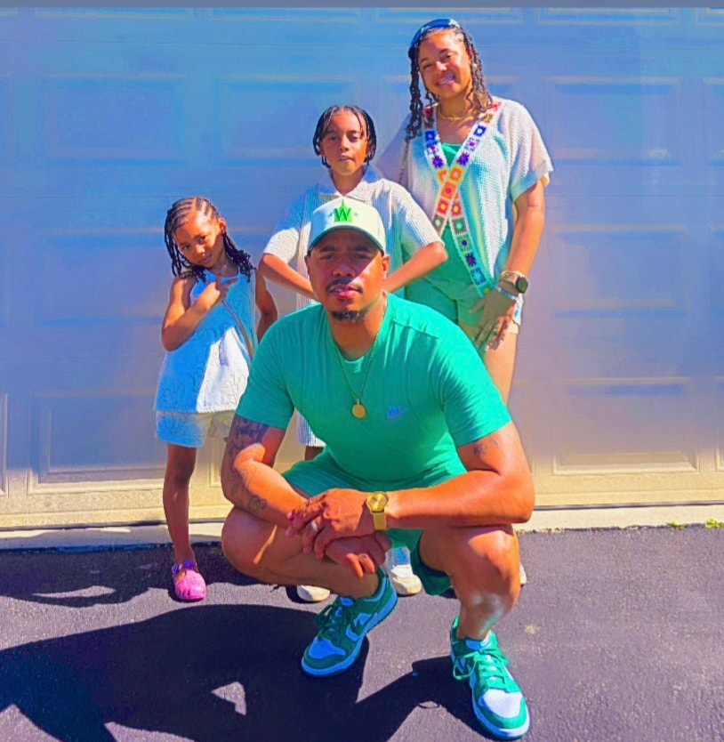 Fathers standing together in community